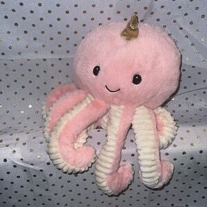 Pink Plush Octopus Toy